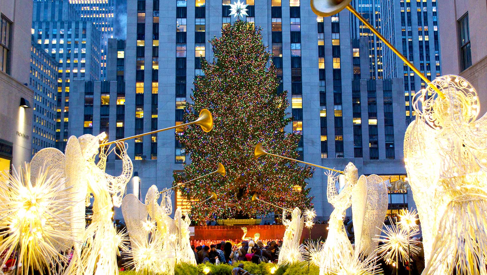 Rockefeller Center with Christmas tree
