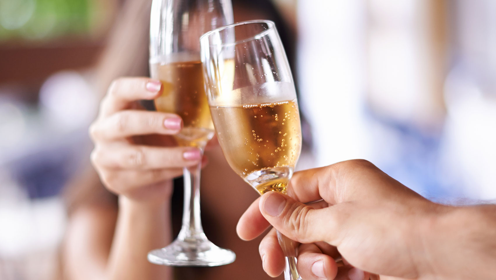 theta champagne glasses cheers