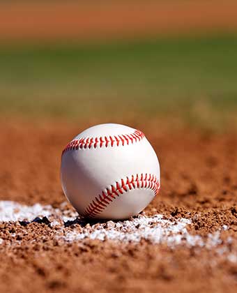 baseball in the dirt