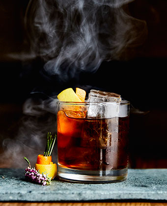 theta old fashion cocktail